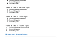 Free Custom Project Closure Meeting Agenda Template Pdf Sample