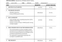 Free Custom Quality Committee Meeting Agenda Template Doc