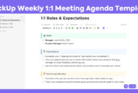 Free Custom Weekly Manager Meeting Agenda Template Pdf