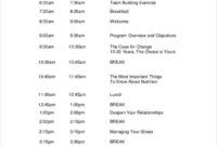 Free Printable 2 Day Workshop Agenda Template Pdf