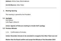 Free Printable Quality Committee Meeting Agenda Template Doc Sample