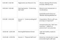 Printable 2 Day Workshop Agenda Template Word