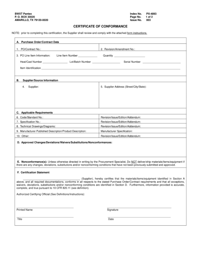 certificate of compliance template  sampletemplatemyid air conditioning certificate of compliance template excel