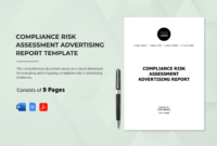 compliance report template in word pdf google docs publisher  download  template risk assessment compliance template sample