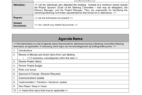 Custom Sports Club Committee Meeting Agenda Template  Sample