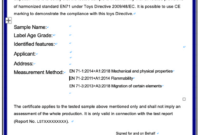 declaration of confo浙江立新检测技术有限公司 pfas declaration of compliance template sample