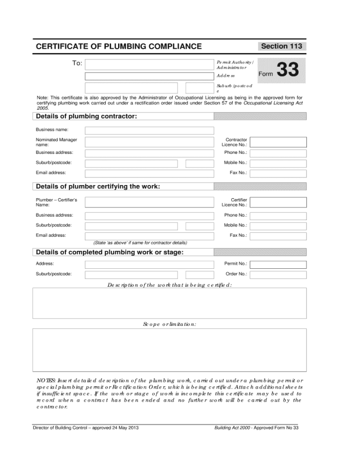 editable certificate of compliance template pdf  pdf template land registry certificate of compliance template sample