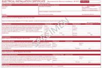 editable docsstore electrical installation certificate bs 7671 2018a22022 electrical certificate of compliance template