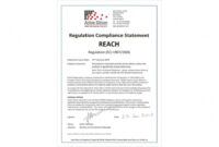 editable rohs reach compliance letter template declaration of rohs compliance template