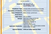 editable stradia certificate of testing and compliance template excel