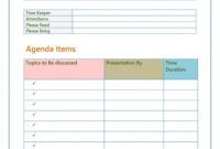 Free Blank First Team Meeting Agenda Template Doc Sample