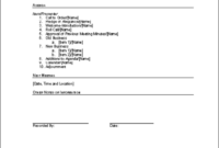 Free Blank Strata Committee Meeting Agenda Template Doc