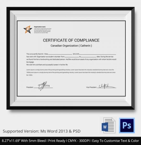 free certificate of compliance templatepdf building certificate of compliance template excel