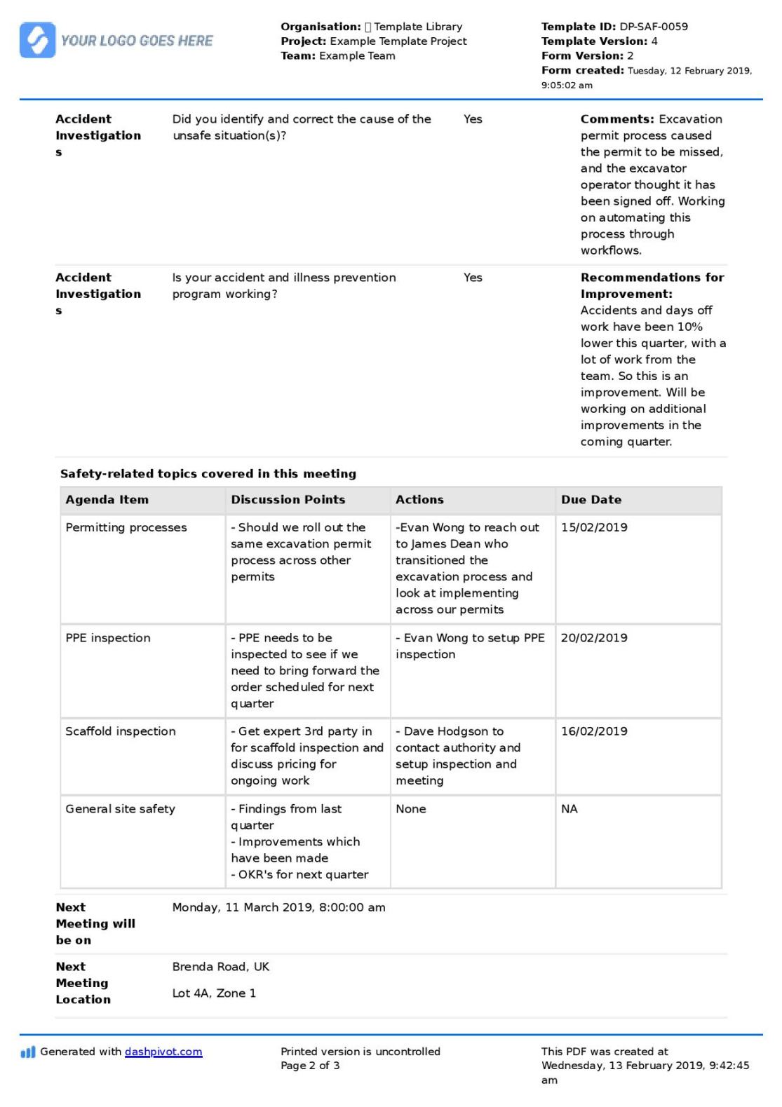 Free  Culture Committee Meeting Agenda Template Pdf