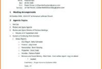 Free Custom Pack Committee Meeting Agenda Template Pdf