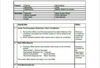 Free Custom Sports Club Committee Meeting Agenda Template Word Sample