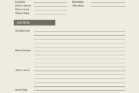 Free Editable First Team Meeting Agenda Template Pdf Sample