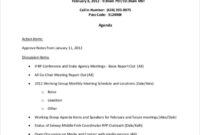 Free Printable Investment Committee Meeting Agenda Template Excel Sample