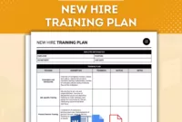 Free Printable New Hire First Week Agenda Template Excel Sample