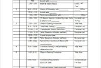 Printable New Hire First Day Agenda Template Pdf