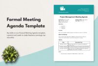 Printable Pack Committee Meeting Agenda Template