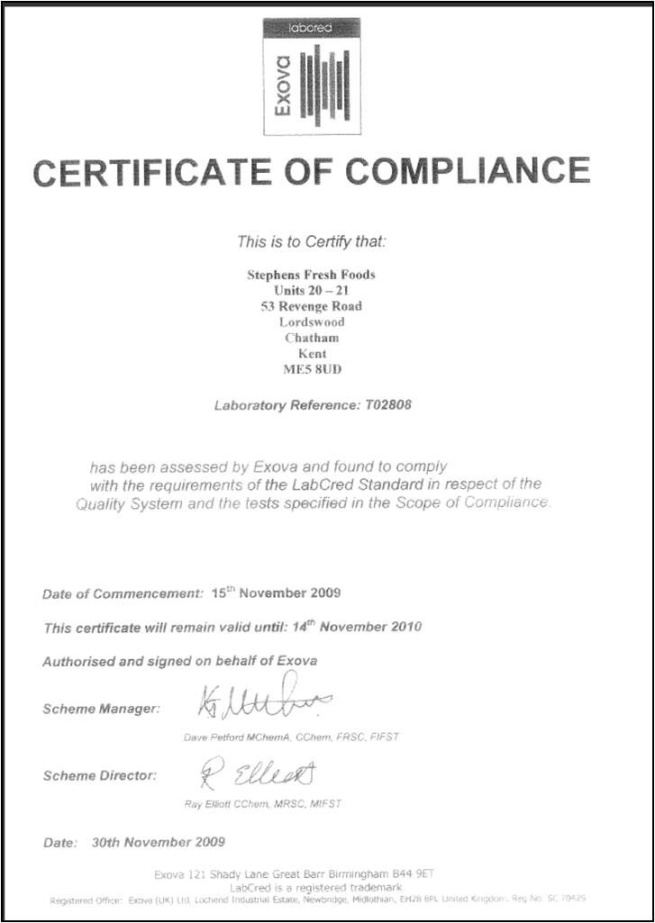 sample certification of compliance template pest control certificate of compliance template