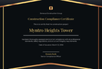 sample free construction worker certificate template to edit online building regulations compliance certificate template word