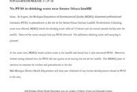 sample no pfas in water  mmdhd district health department pfas declaration of compliance template example