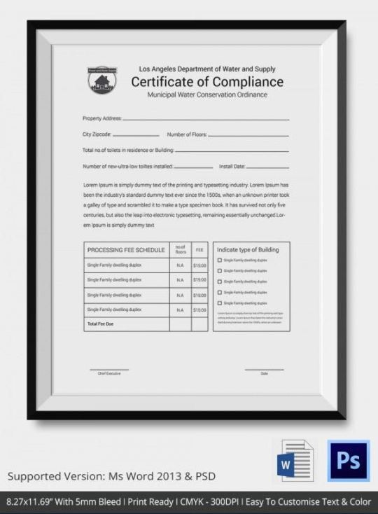 sample quality certificate of compliance template in 2021  certificate of achievement template fair trading plumbing certificate of compliance template doc