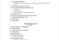 Custom Deacon Meeting Agenda Template Word Sample