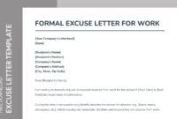 Custom Work Absence Note Template