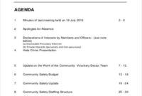 Custom Work Health And Safety Meeting Agenda Template Excel Sample