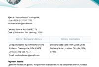 Editable Manual Delivery Note Template Pdf Sample