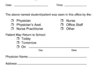 Free Blank Court Attendance Note Template Excel