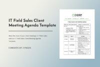 Free Blank New Client Meeting Agenda Template Word Sample