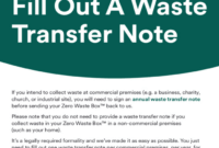 Free Custom Annual Waste Transfer Note Template Doc Sample