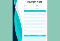 Free Custom Collection Delivery Note Template