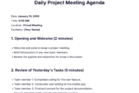Free Custom Deacon Meeting Agenda Template Excel