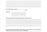 Free Custom Work Health And Safety Meeting Agenda Template