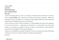 Free Editable Work Absence Note Template