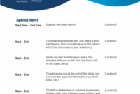 Free Editable Year End Meeting Agenda Template Word Sample