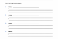 Free  Inaugural Meeting Agenda Template