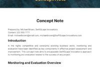Free Printable Product Concept Note Template Excel