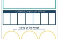 Free  Weekly Family Meeting Agenda Template Excel