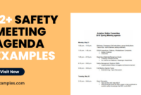 Free  Work Health And Safety Meeting Agenda Template Word