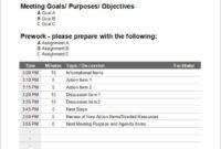 Printable Inaugural Meeting Agenda Template Excel Sample