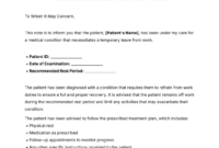 Printable Patient Transfer Note Template Word