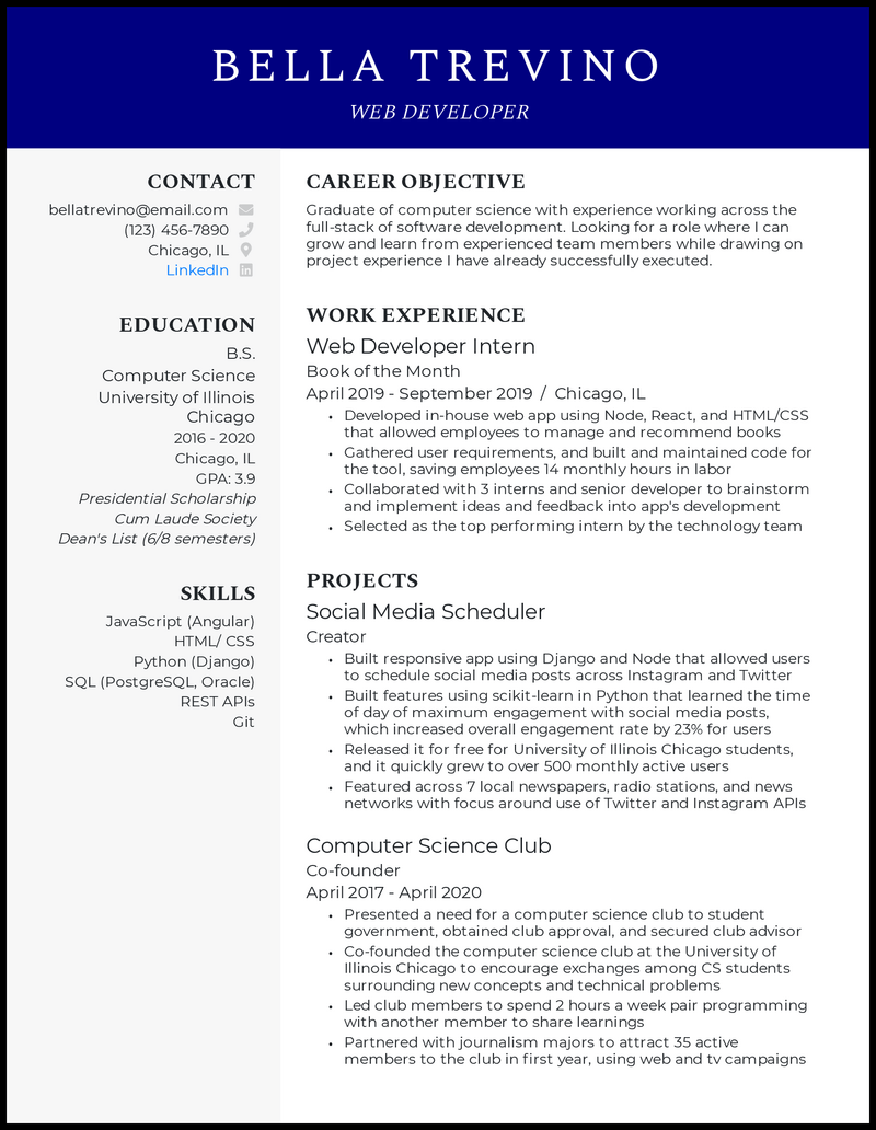 cv-template-for-computer-science-graduate