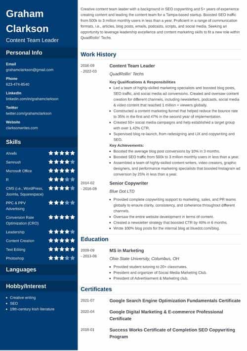 cv-template-for-internal-promotion