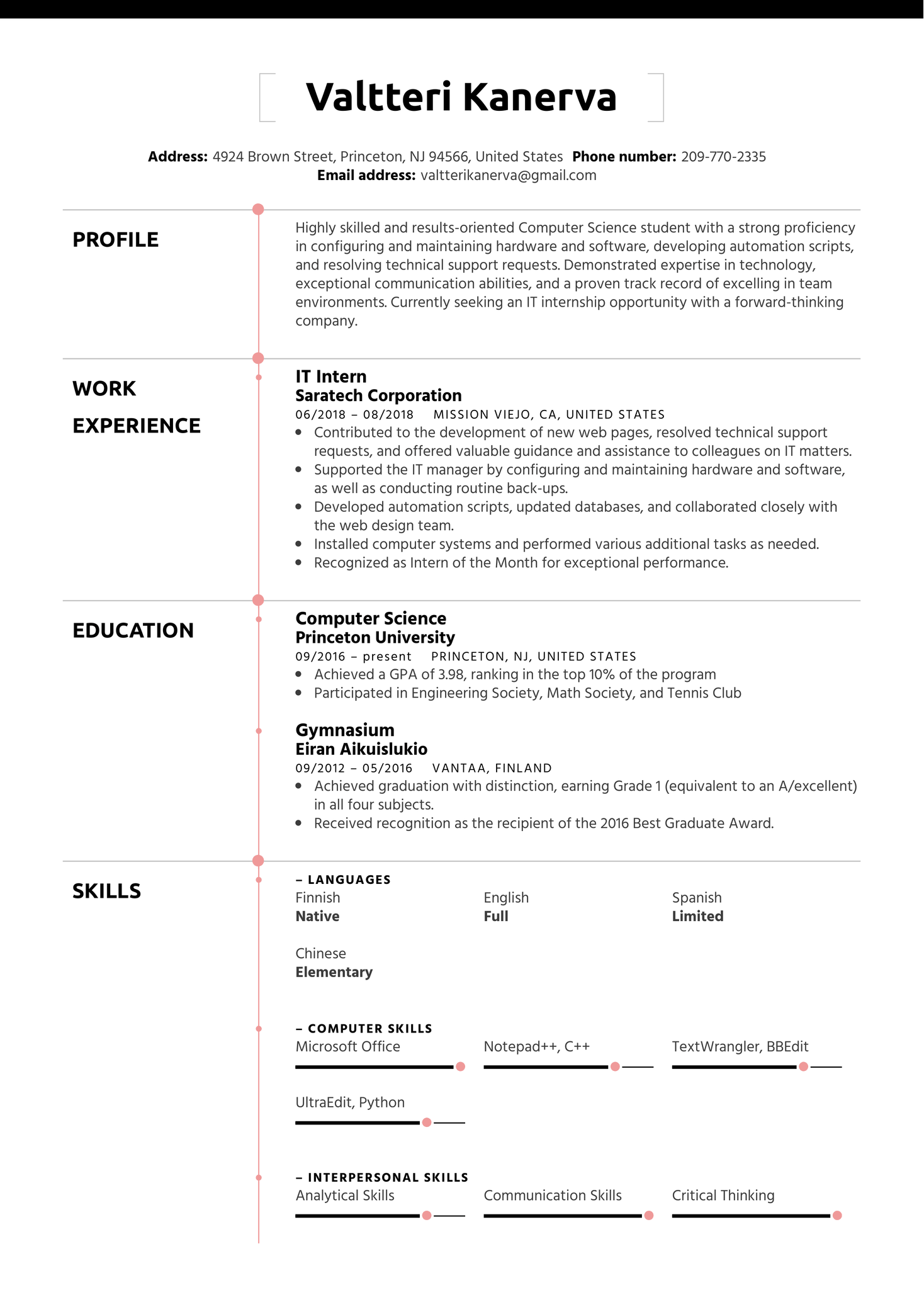 cv-template-for-internship-student